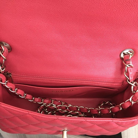 Authentic Chanel rectangle mini in dark pink - Picture 8 of 8